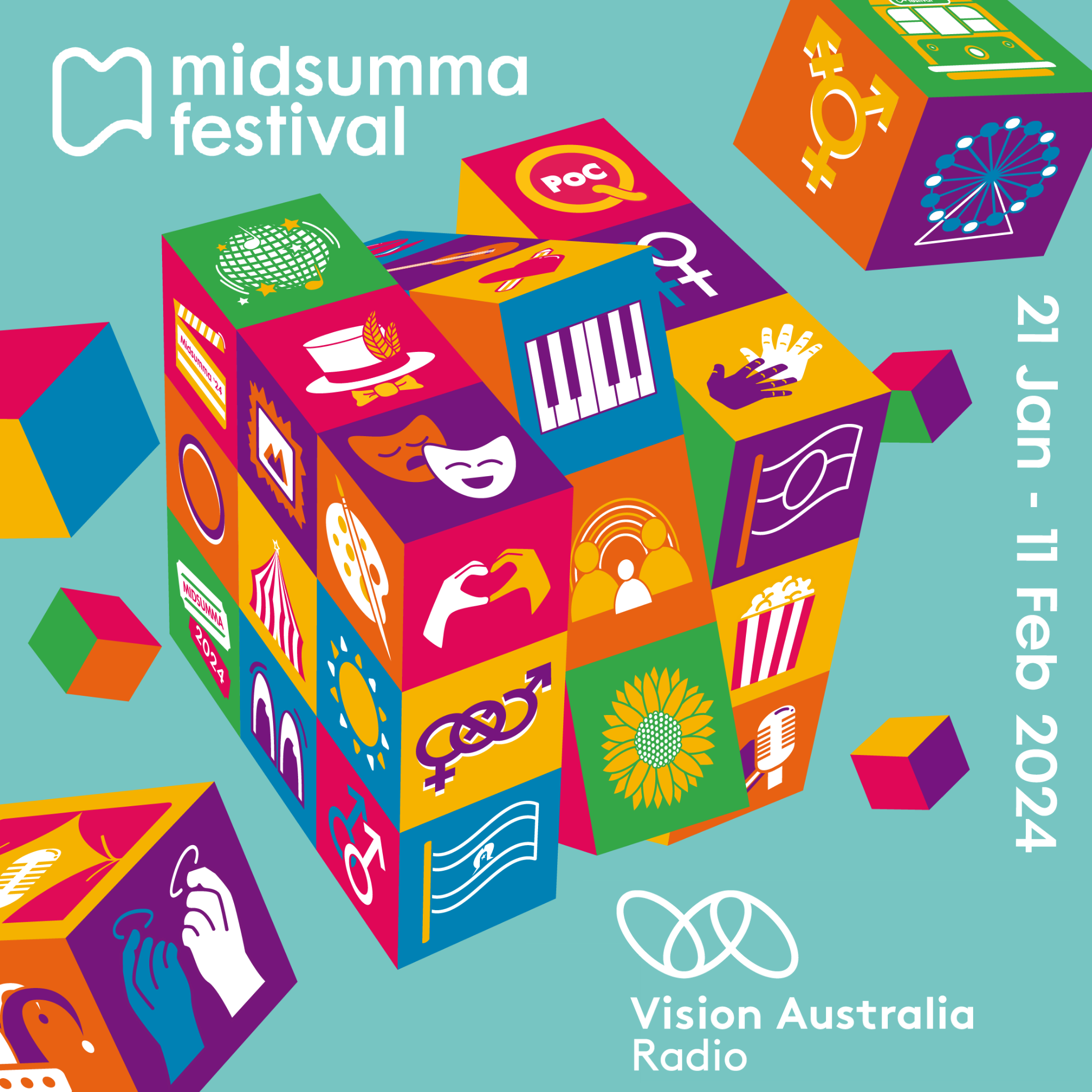 Announcement: Vision Australia Radio is Access and Inclusion partner to Midsumma Festival in 2024.