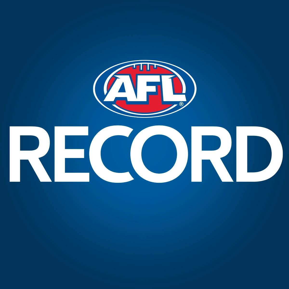 Readings from this week's AFL Record (Round 23)