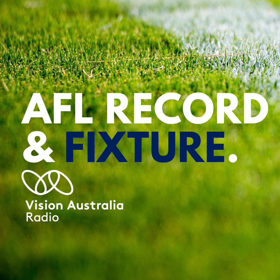 Readings from this week's AFL Record (Finals Round 1)