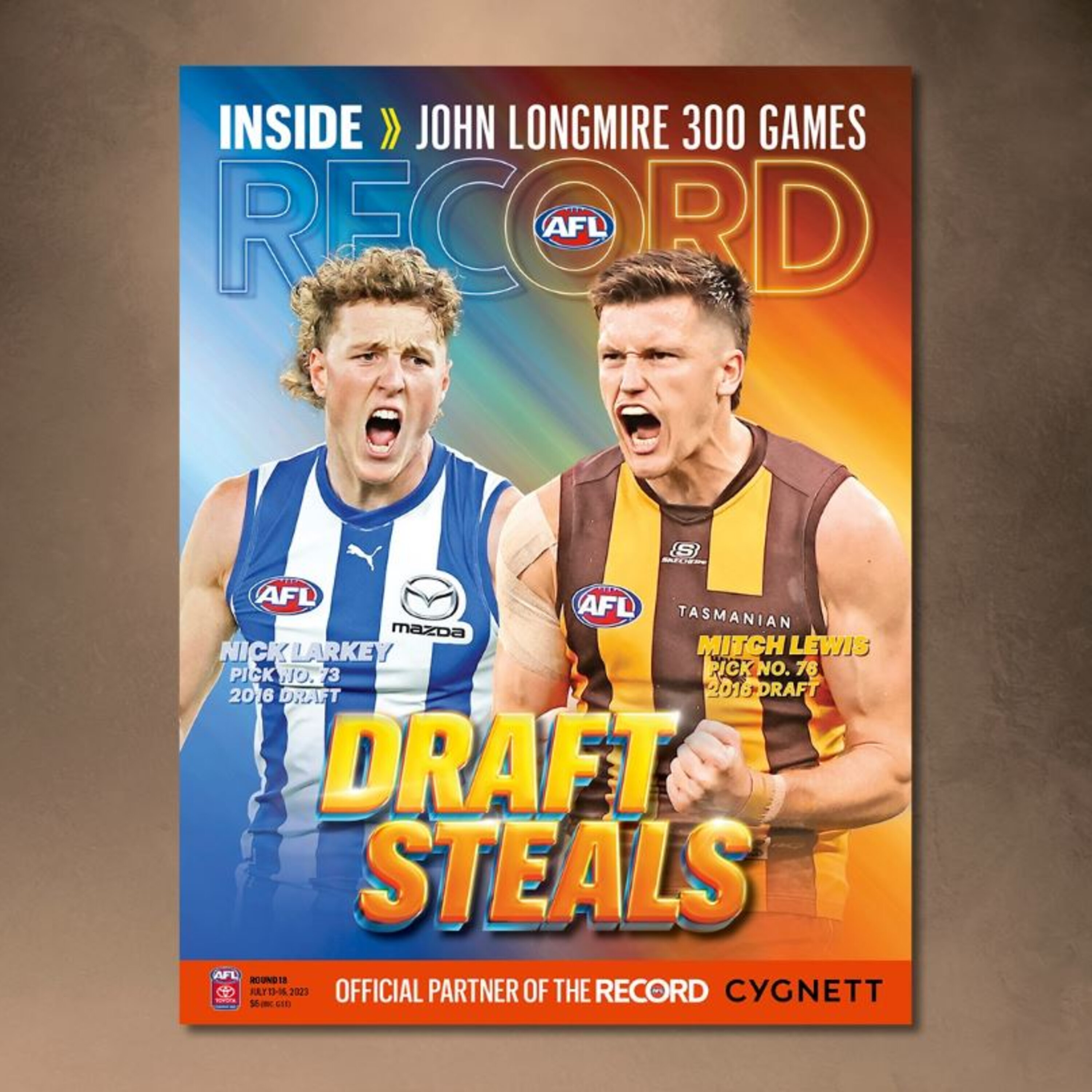 Readings from this week's AFL Record (Round 18) episode artwork
