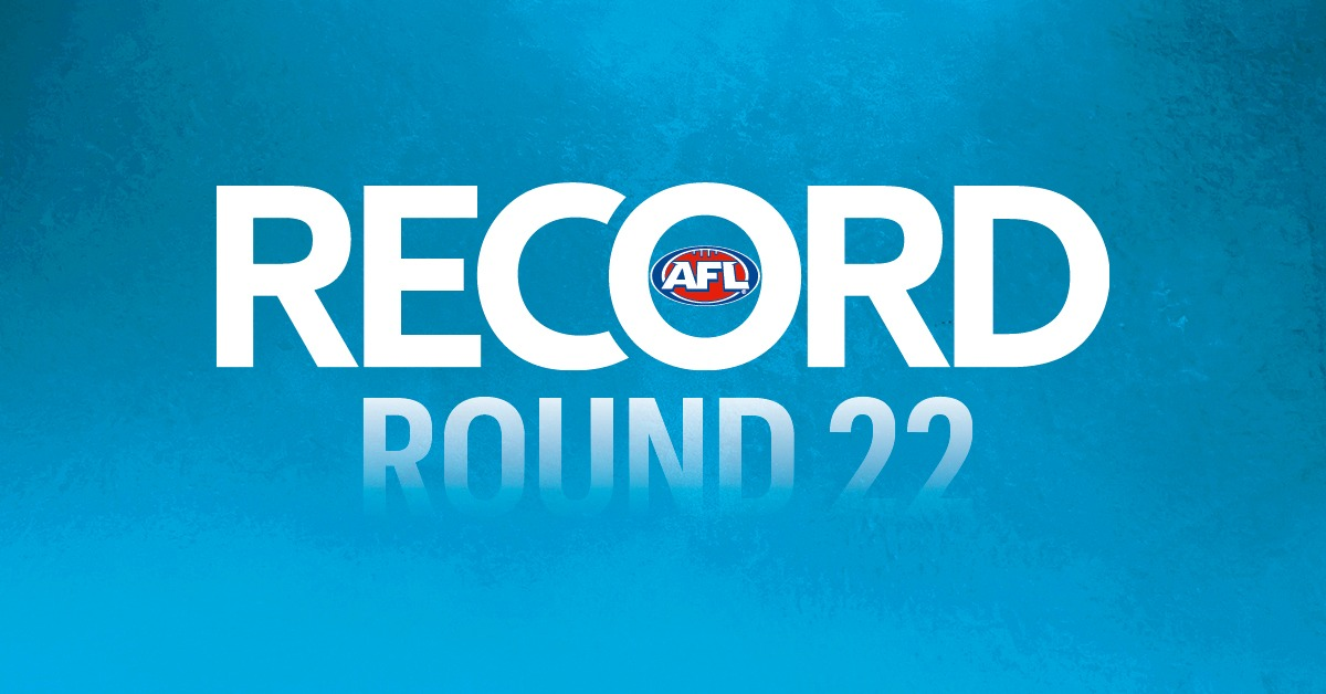 Readings from this week's AFL Record (Round 22)