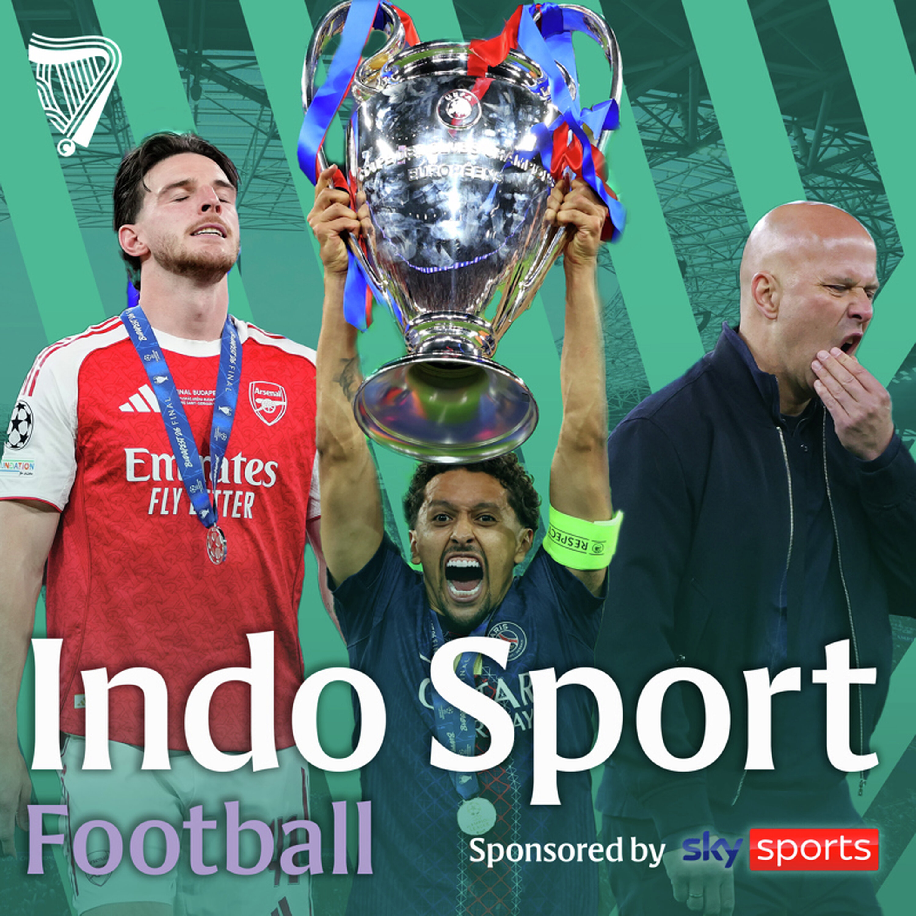 PSG edge Arsenal to retain Champions League | Liverpool in flux as Slot sacked | Gary Breen episode artwork