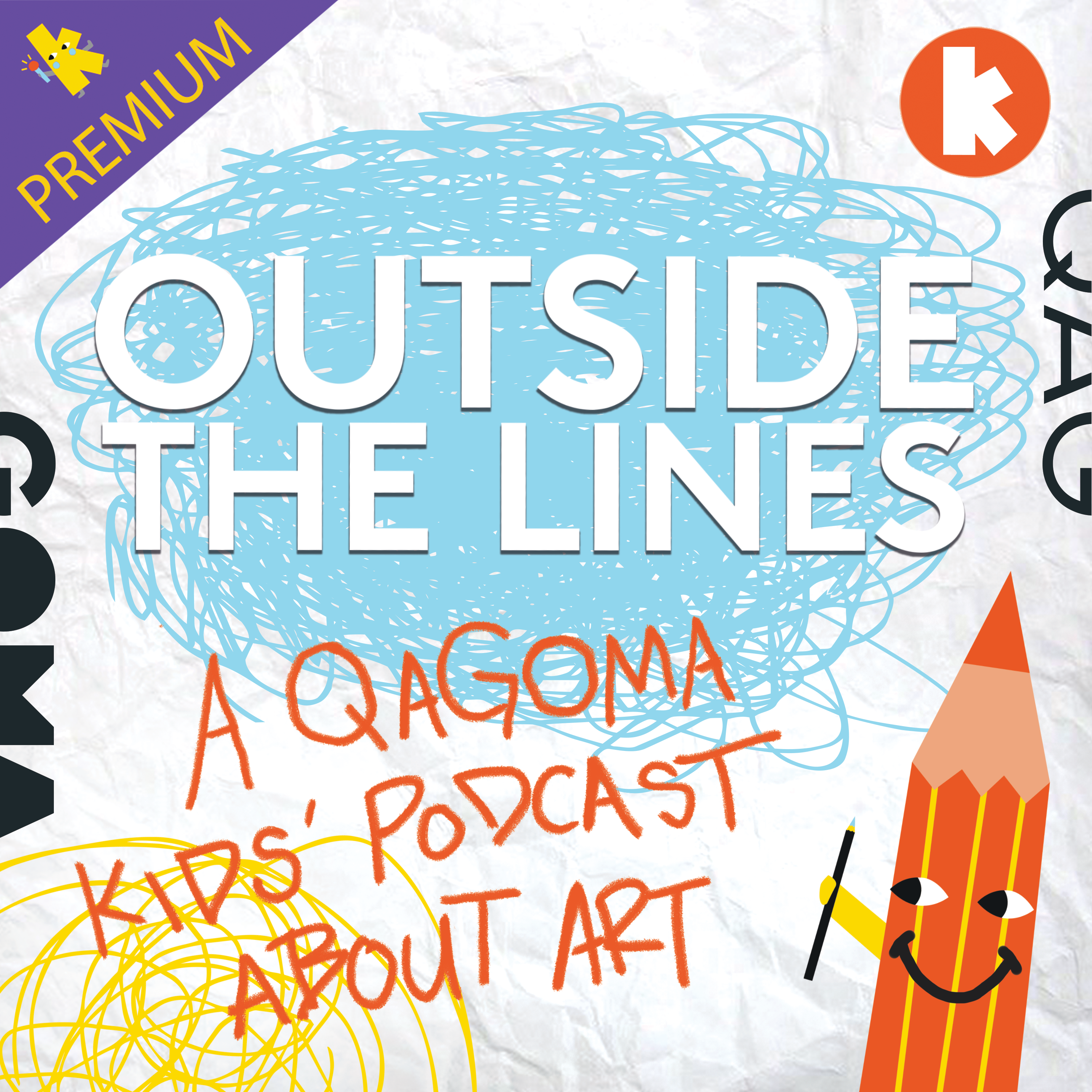 Outside The Lines: A QAGOMA Kids Podcast About Art (PREMIUM) podcast tile