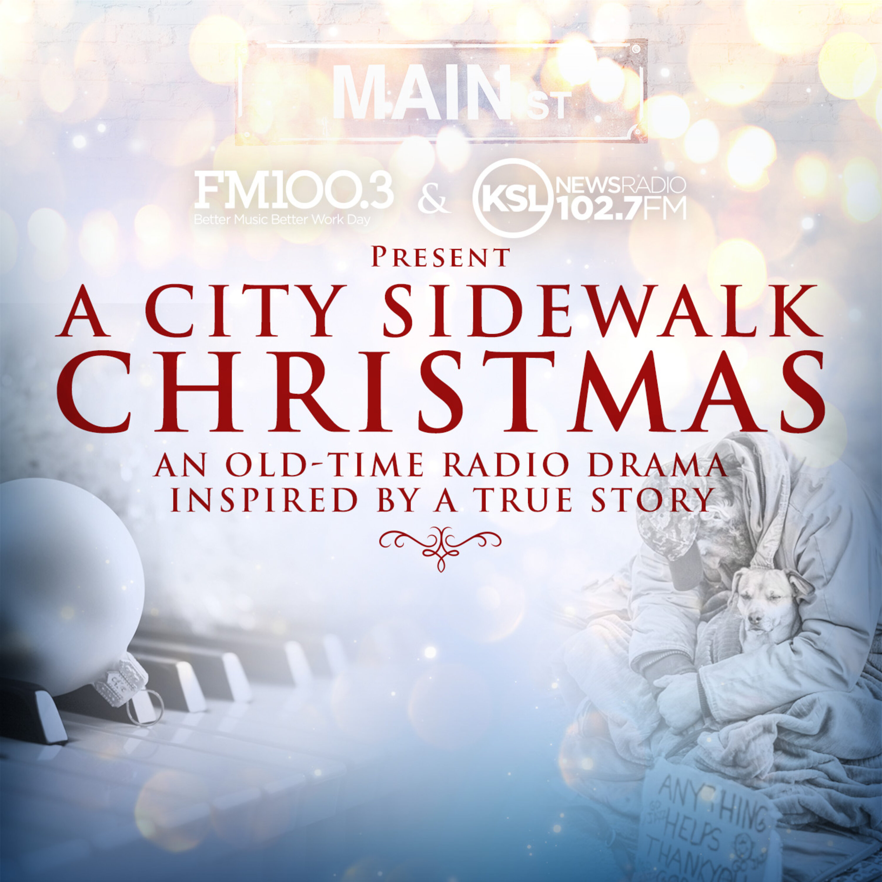 A City Sidewalk Christmas Cover Image