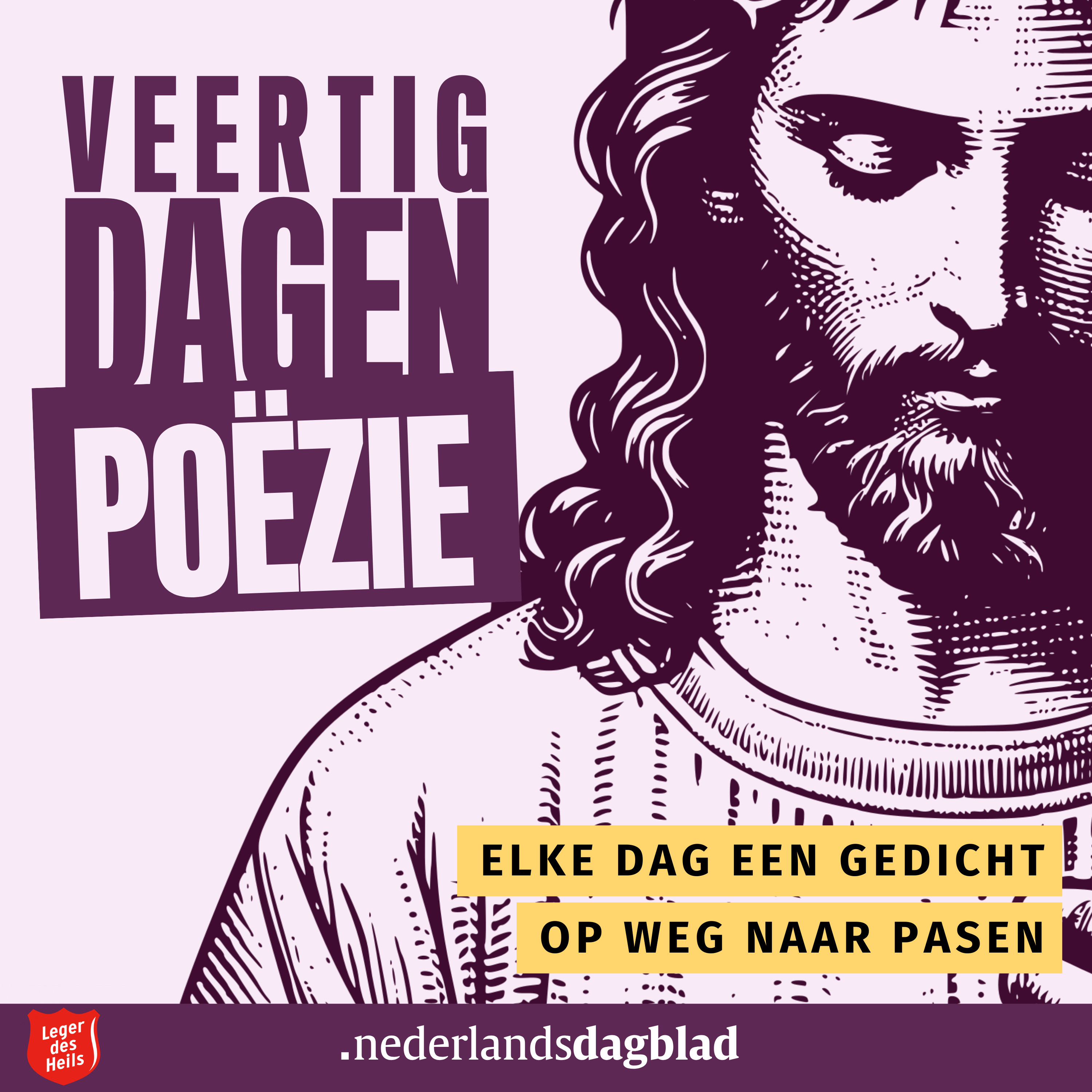 Veertig dagen poëzie podcast artwork