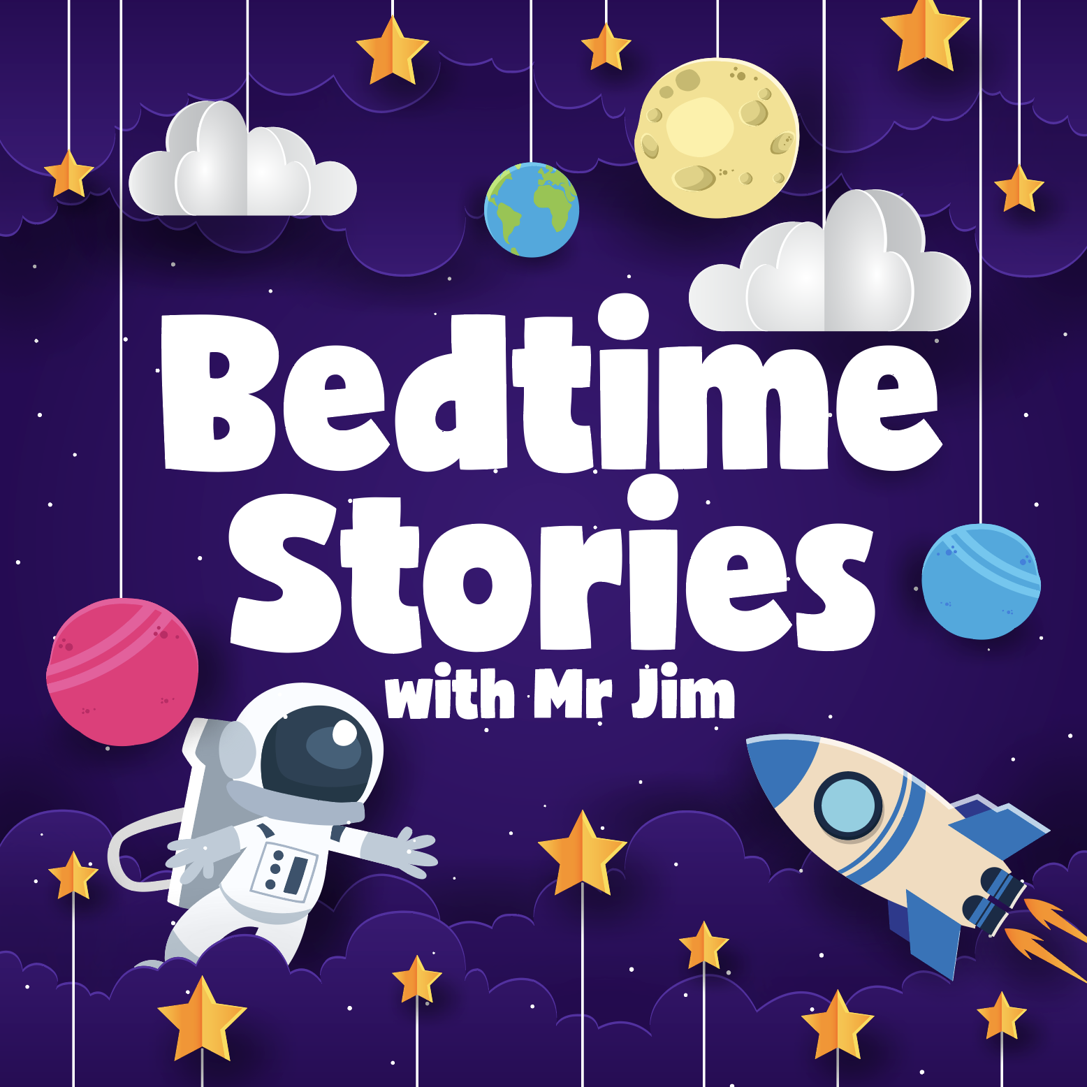Bedtime Stories for kids with Mr. Jim podcast show image
