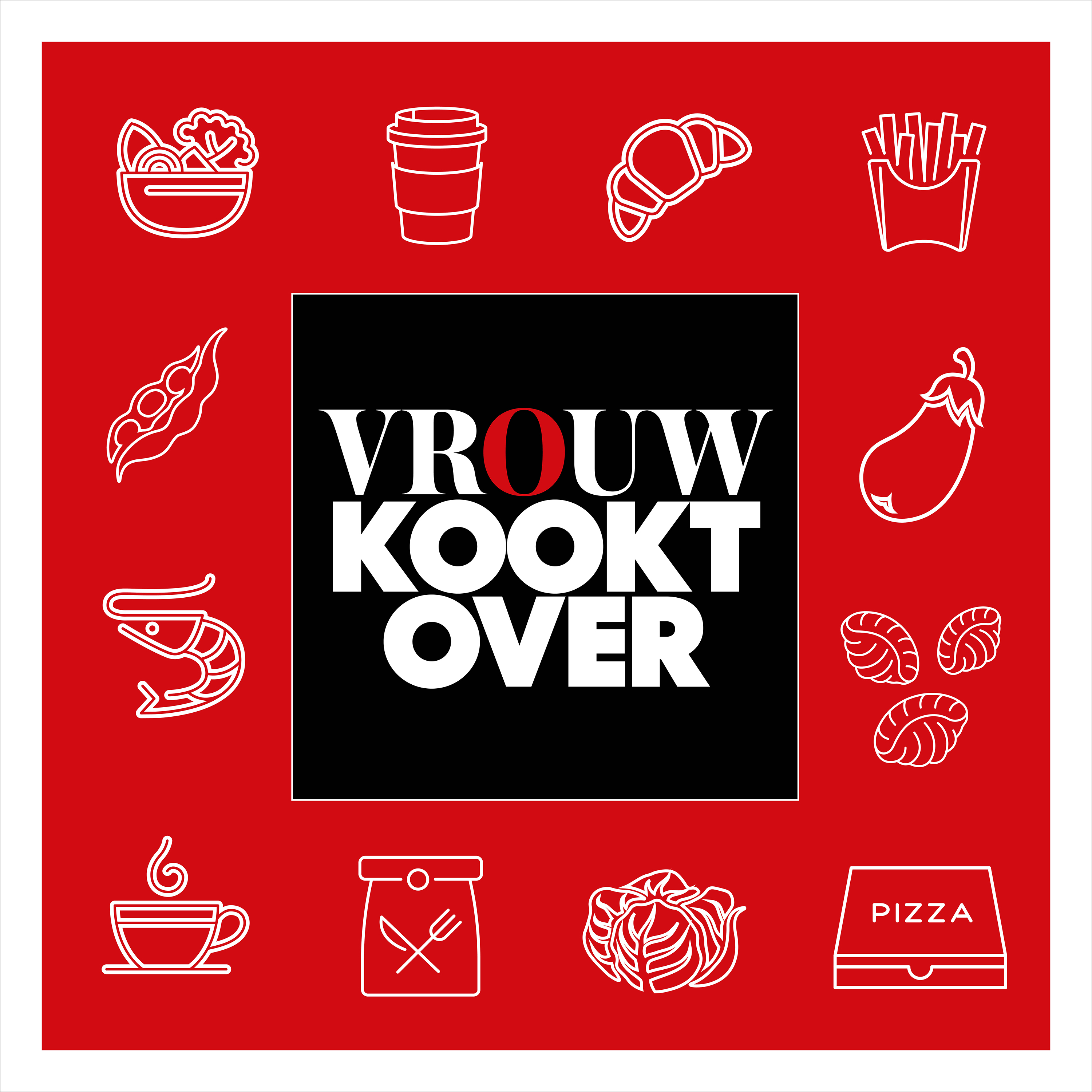 VROUW kookt over